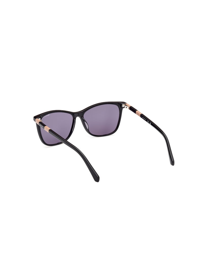 GANT FULL RIM FEMALE SQUARE BLACK ACETATE SUNGLASSES - Image 3